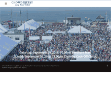 Tablet Screenshot of chowderfest.com